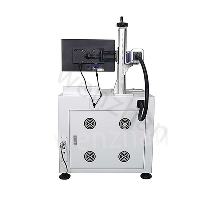 Desktop 10/20/30/100W Fiber Laser Marking Machine Mesin Ukiran Untuk Industri