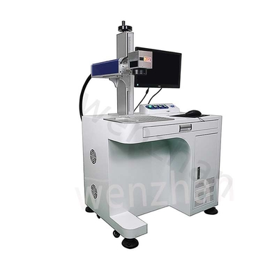 Desktop Fiber Laser Marking Machine dengan 10/20/30/100W Power dan 7000mm/s Marking Speed