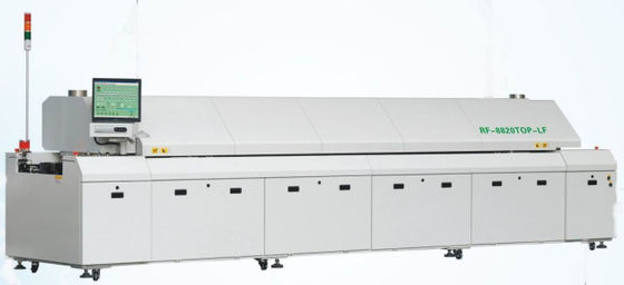 Kepala Lini Perakitan SMT Bebas Timbal Oven Pematrian Reflow PCB Peralatan Pematrian Reflow 8/10/12 Zona Oven Reflow Udara Panas