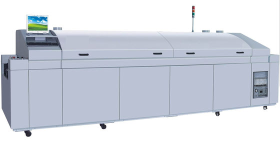 6/8/10 Zona SMT Reflow Oven SMT Reflow Soldering Machine 220V untuk Soldering PCB