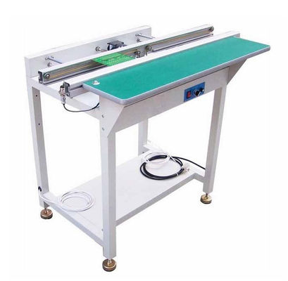 Kualitas SMT 0,5m PCB Inspeksi Conveyor Kecepatan Penyesuaian reflow oven PCB Conveyor pabrik