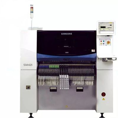 Efisiensi Ketinggian Dan Keakuratan Ketinggian HANWHA SAMSUNG SM421 Pick And Place Machine